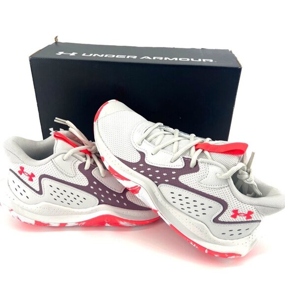 Under Armour Unisex Youth GS School Jet ‘23 Basketball Shoes Size 7Y White - Picture 1 of 7